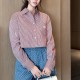 루이비통 여성 스트라이프 쇼트 남방 셔츠 26SS