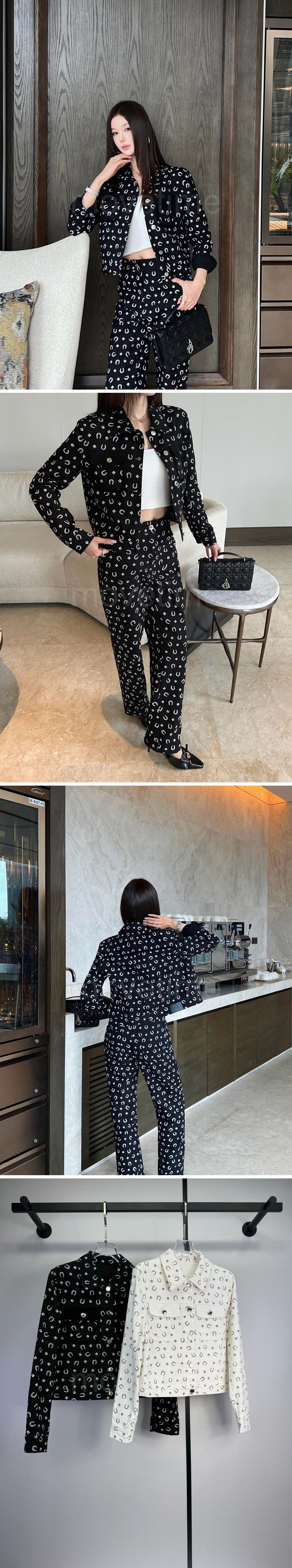 디올 여성 패턴 장식 카라 자켓 26SS 상세이미지 2