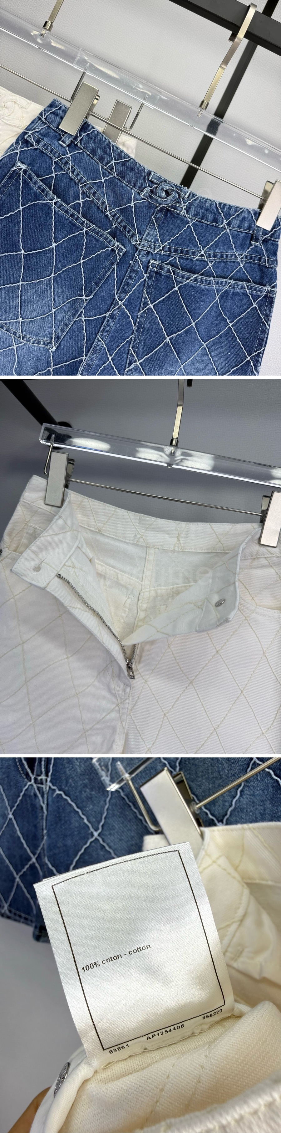 샤넬 여성 라운드넥 데님 자켓 + 쇼츠 핫팬츠 상하의 세트 26SS 상세이미지 8