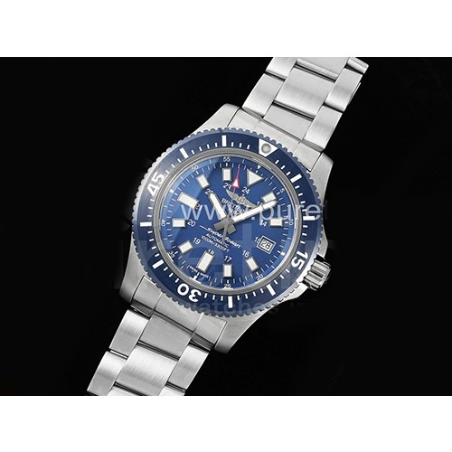 [홍콩명품시계.BREITLING] 브라이틀링 슈퍼오션 오토매틱 44mm 블루 세라막 베젤 블루 다이얼