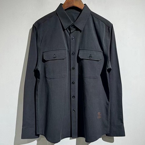 [홍콩명품.Brunello Cucinelli ] 브루넬로 쿠치넬리 25SS 로고 울 남방 셔츠 (3컬러), BM20610, X2, 홍콩명품의류,구매대행,온라인명품