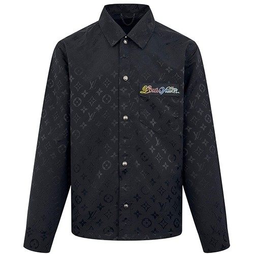 [홍콩명품.LOUIS VUITTON] 루이비통 25SS 로고 모노그램 남방 셔츠 (블랙), BM22102, JL, 레플리카의류,미러급사이트