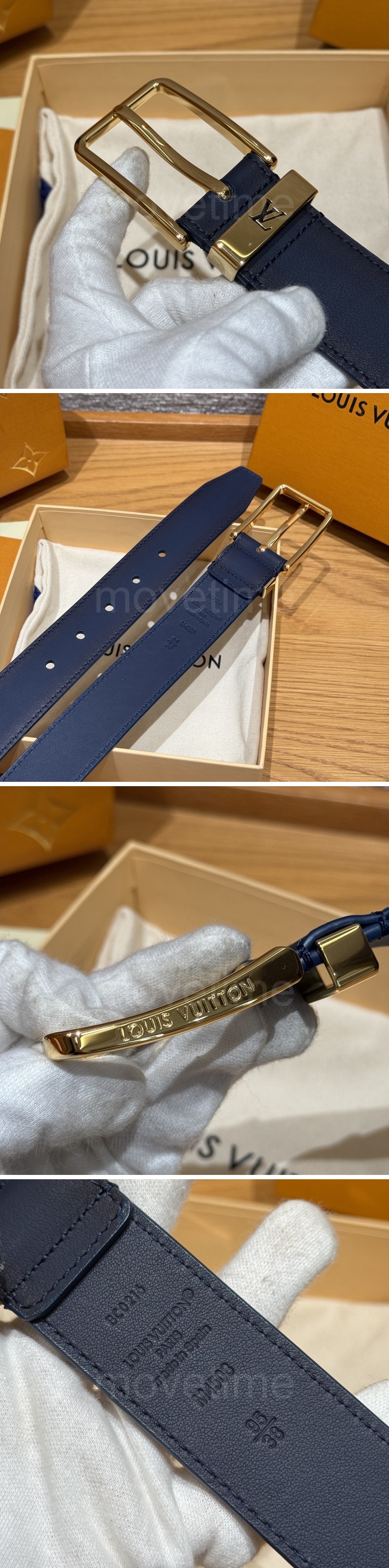 루이비통 로고 Voyage 레더 가죽 리버서블 3.5cm 벨트 (3컬러) 26SS 상세이미지 3
