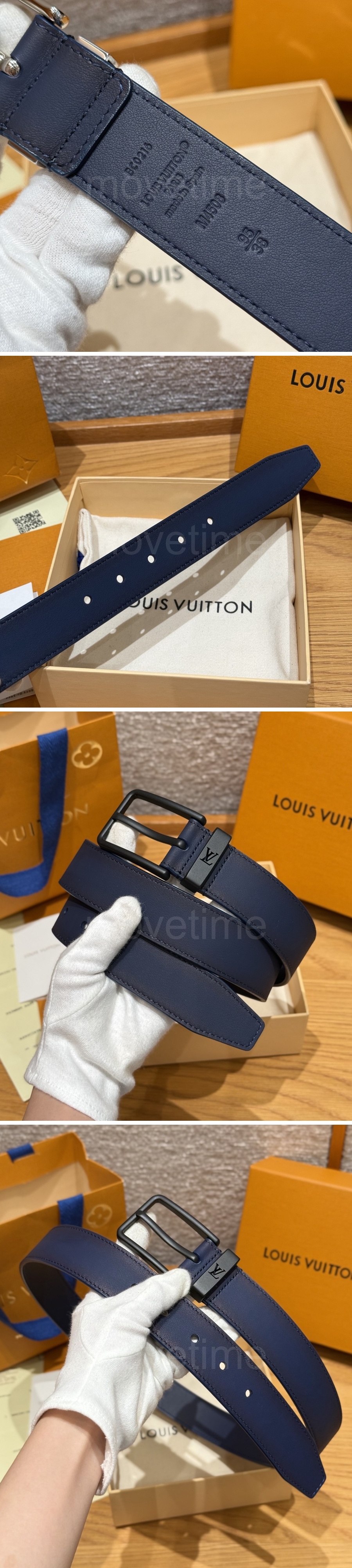 루이비통 로고 Voyage 레더 가죽 리버서블 3.5cm 벨트 (3컬러) 26SS 상세이미지 6