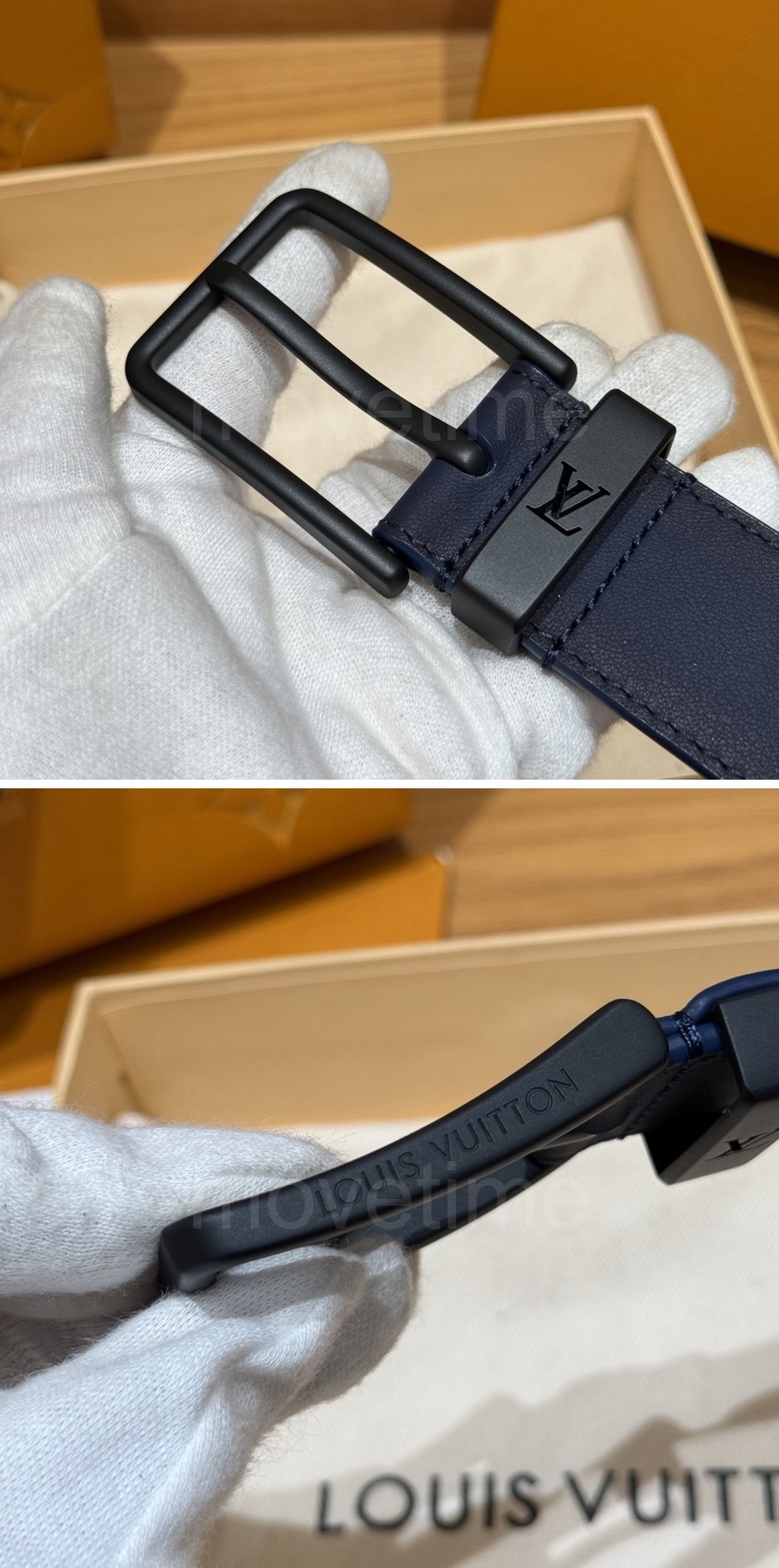 루이비통 로고 Voyage 레더 가죽 리버서블 3.5cm 벨트 (3컬러) 26SS 상세이미지 7