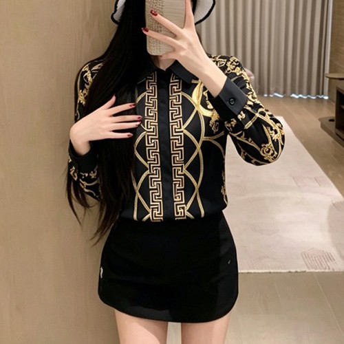 베르사체 로고 패턴 여성 남방 셔츠 (2컬러) 26SS