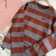 미우미우 여성 스트라이프 긴팔 티셔츠 26SS