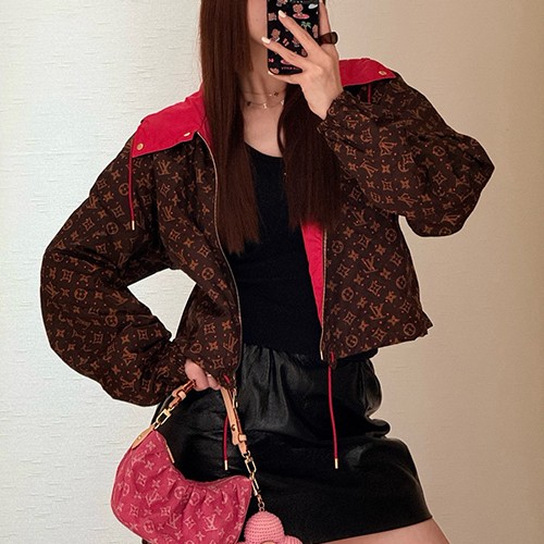 루이비통 여성 모노그램 리버서블 후드 윈드브레이커 자켓 26SS
