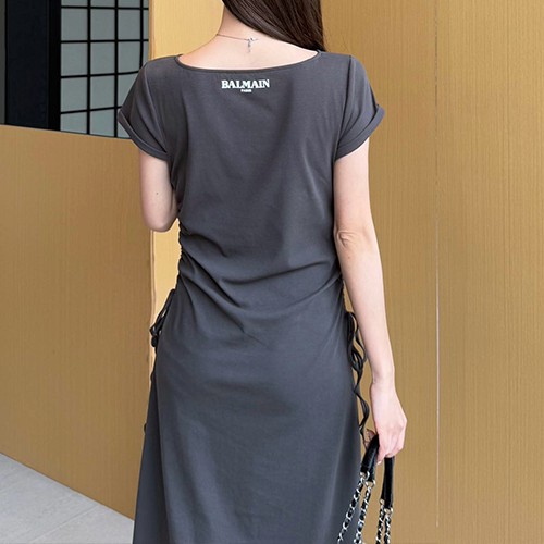 발렌시아가 여성 반팔 롱 원피스 26SS