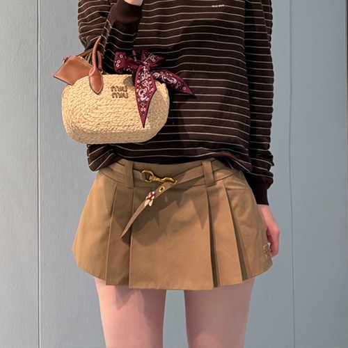 미우미우 여성 미니 스커트 26SS