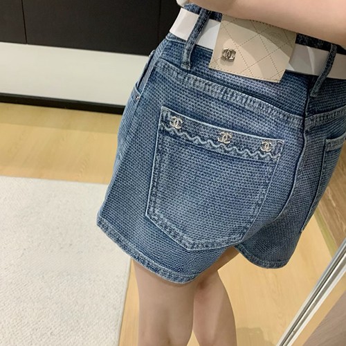 샤넬 여성 데님 핫팬츠 쇼츠 반바지 26SS