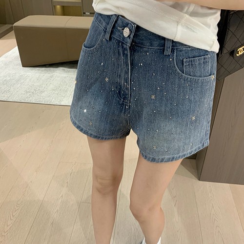 샤넬 여성 데님 핫팬츠 쇼츠 반바지 26SS