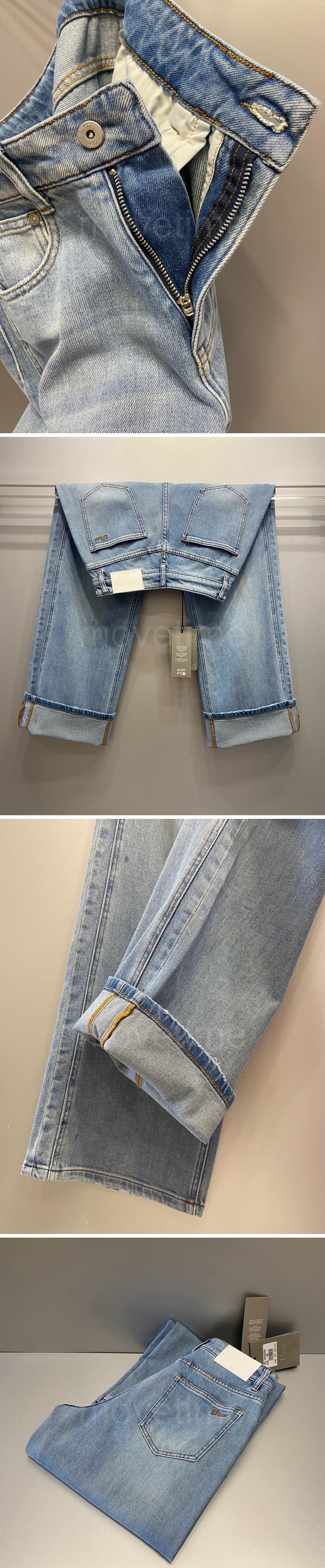 디올 여성 오버핏 데님 팬츠 진 청바지 26SS 상세이미지 4