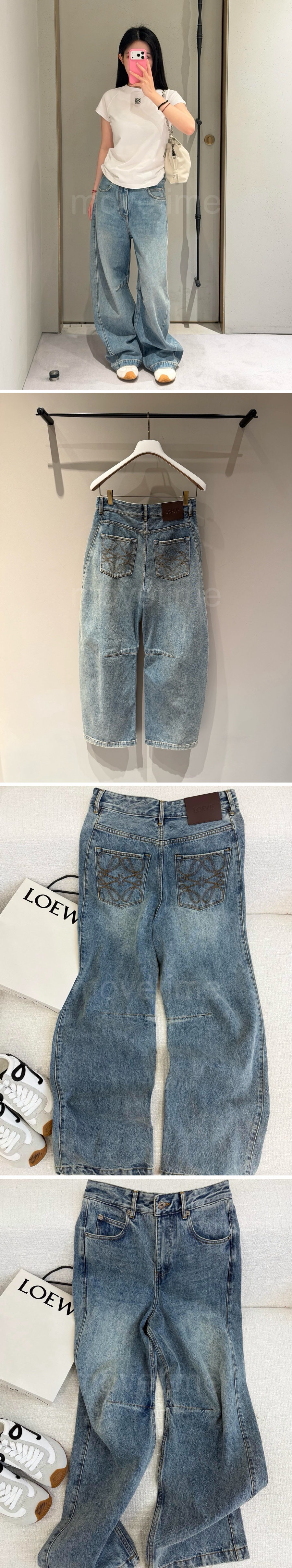 로에베 여성 오버핏 데님 팬츠 진 청바지 26SS 상세이미지 3