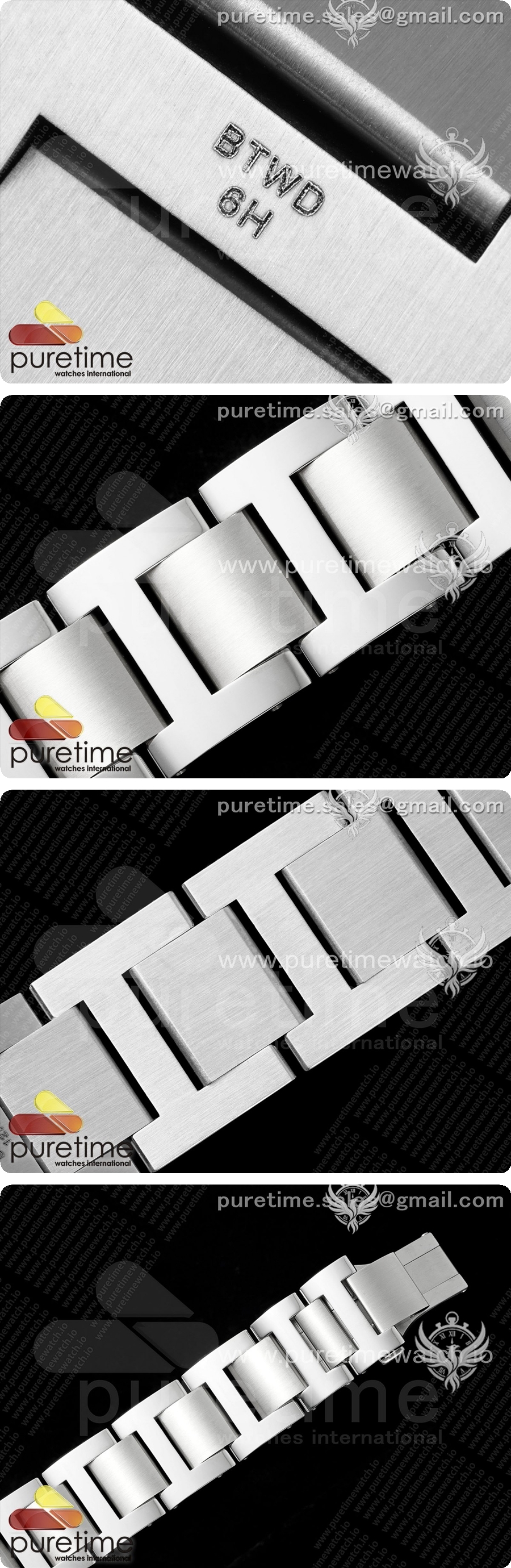 까르띠에 발롱블루 42mm 스테인리스 스틸 AF 1:1 화이트 텍스처 다이얼 다이아몬드 베젤 A2824 V5 상세이미지 8