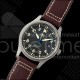 IWC 마크 XVIII 티타늄 MZF 1:1 블랙 다이얼 브라운 가죽 스트랩 A2892