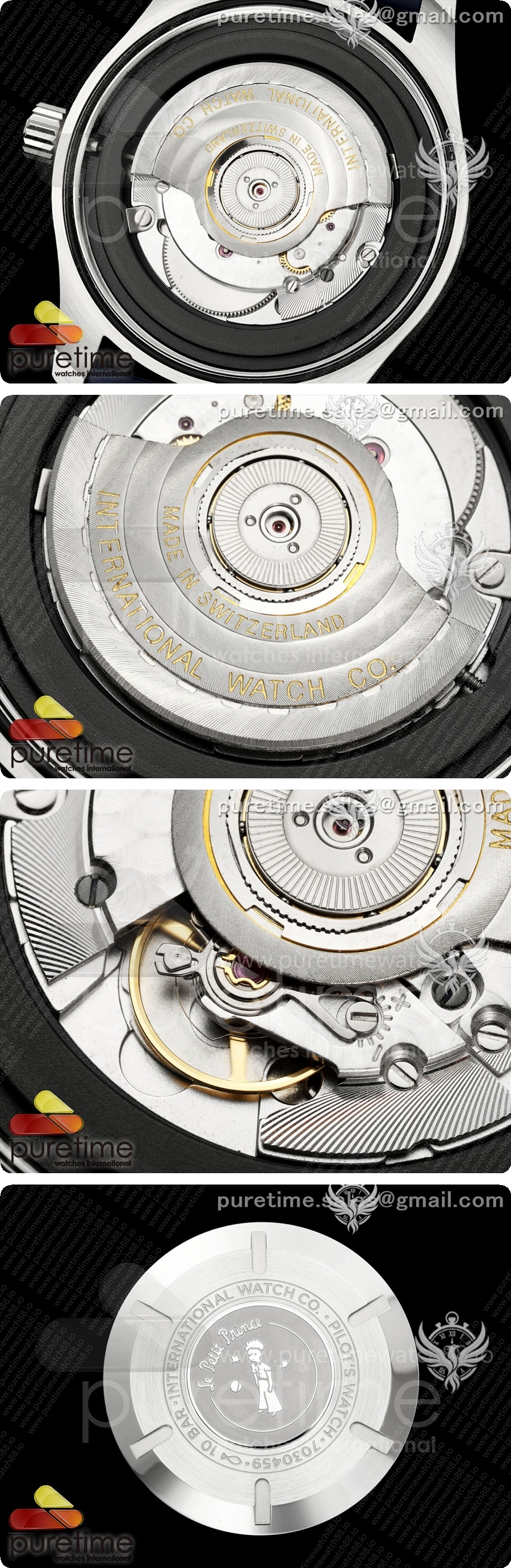 IWC Mark XX MZF 1:1 베스트 에디션 블루/로얄 로즈우드 다이얼, 블루 가죽 스트랩 A2892 상세이미지 6