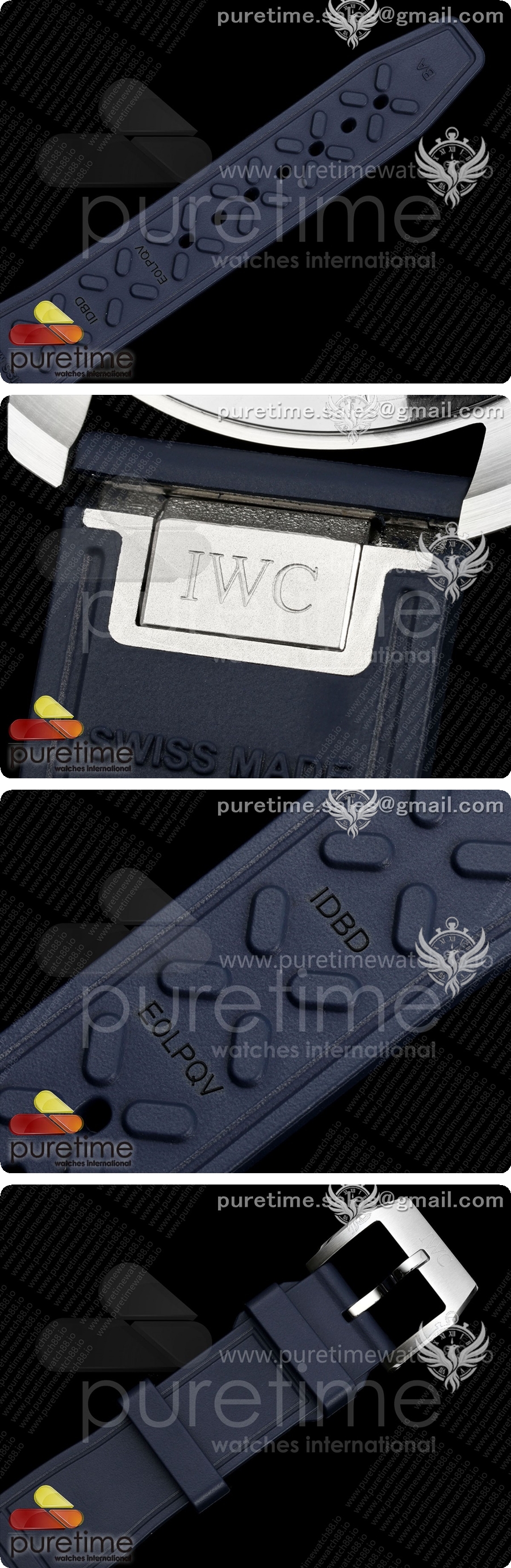 IWC Mark XX MZF 1:1 베스트 에디션 블루/로얄 로즈우드 다이얼, 블루 가죽 스트랩 A2892 상세이미지 8