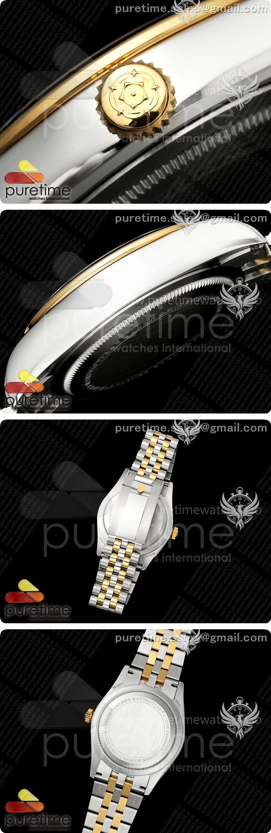 튜더 블랙 베이 원 41 스테인레스 스틸/옐로우골드 1:1 다이아몬드 다이얼 A26J 상세이미지 4